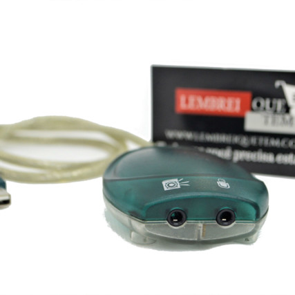 Adaptador Placa Som Usb Entrada P2 P/ Fone e Microfone