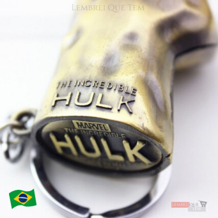 Chaveiro Hulk De Metal  Punho do Hulk  Marvel