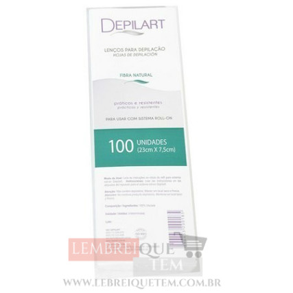 Lenços Para Depilação Depilart – 100un