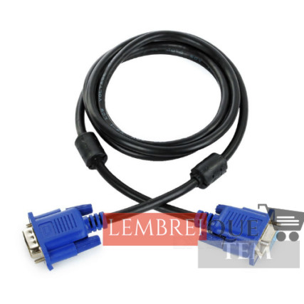 Cabo VGA x VGA 1.70 metros  C/ Filtro de ferrite