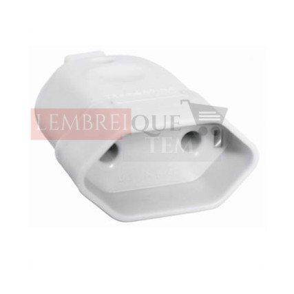 PLUG FÊMEA CINZA 10A 250V 2 PINOS TRAMONTINA