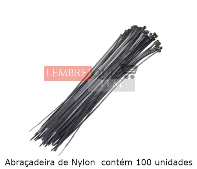 Abraçadeira Nylon 100 unidades