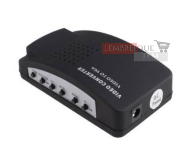 Adaptador Rca Para Vga Transforme A Saída De Vídeo Rca Em Vga