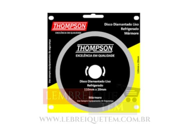 Disco Diamantado Liso Refrigerado  110mmx 20mm Thompson