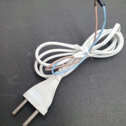 Cabo Plug Para Tomada 2×0,50 1,20 Metros