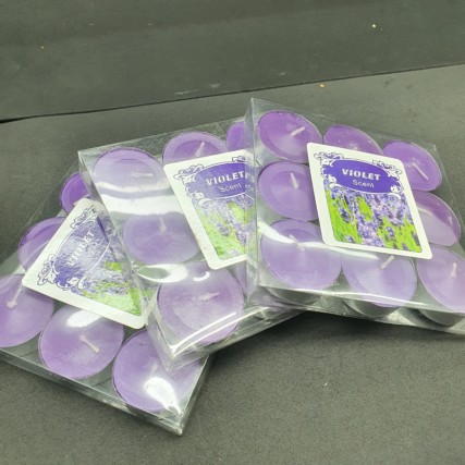 Vela decorativa e aromáticas Violet   ( grande )