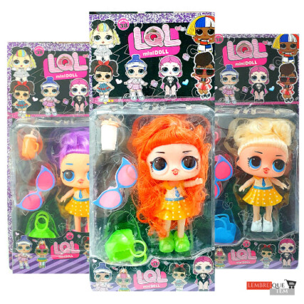 boneca LQL mini DOLL – loira ruiva e violeta