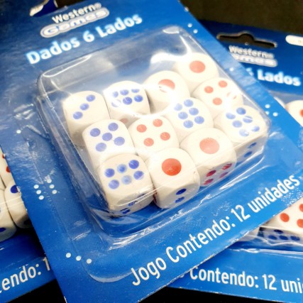 12 Dados Peças Western – dado para diversão
