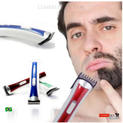 Máquininha Corta Barba Cabelo Peito Perna Pelos Pézinho – Maquina SEM FIO