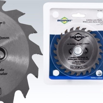 Serra Circular C/ Widea 4.3/8 16 Dentes – Furo 20 Mm      Brasfort DISCO