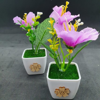 Vasinho love Com Flor Arranjo Artificial Para Decoração