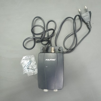 Amplificador de Linha Para Antena Externa 20dB AL-1020 Preto AQUÁRIO