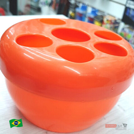 Faz Unha Pote Tampa C/ Furos P/ Água Amolecer Cutícula