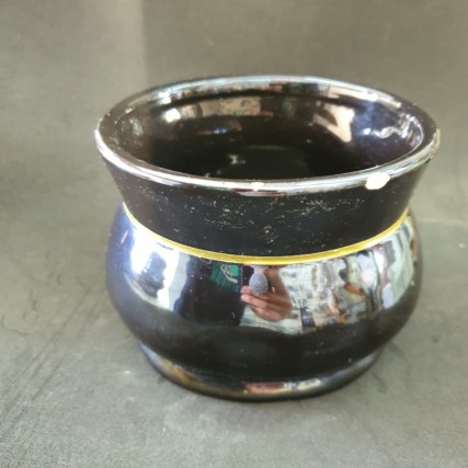 vaso para decoração  metalizado ( estreito )