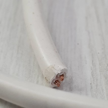 Fio Pp Flexivel de 2 vias – Rabicho de  85 cm fio de 0.5 mm – ( branco  )