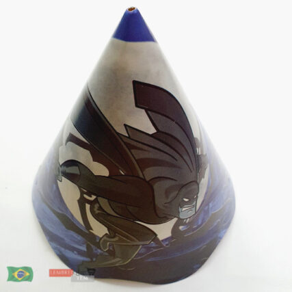 chapéu de aniversário batman azul grande