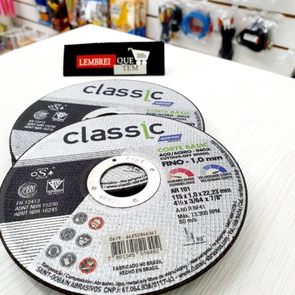 Disco de Corte Norton Classic Basic 115×1,0x22,2mm Inox