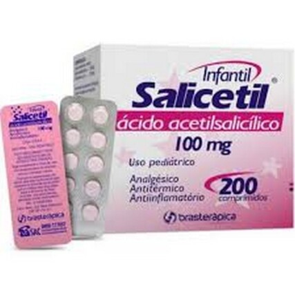 AAS – SALICETIL 100MG INFANTIL 20 COMPRIMIDOS
