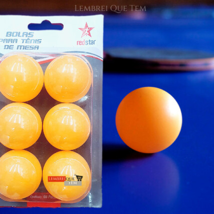 Bolinha De Ping Pong Com 6 Unidades Na Cartela – tenis de mesa