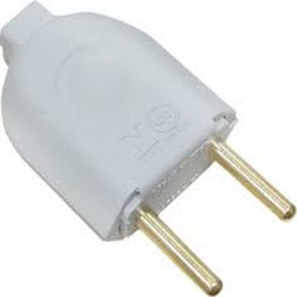 Plugue Macho 2P 10 A 250 V Tramontina Cinza