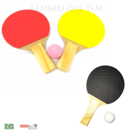 Raquete eva com cabo de madeira – ping pong