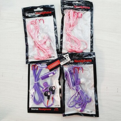 fone de ouvido  – universal ( microfone e aceita chamada ) MS – 5v – 110 cm