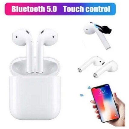 Fone de ouvido sem fio Bluetooth Apple AirPods i12 TWS Air Pods Fone de ouvido com controle de toque