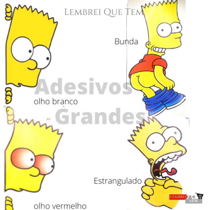 Adesivo Bart Simpson Carro Caminhão