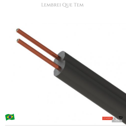 fio paralelo 2×0,50mm – Rígido/sólido