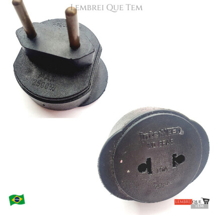 Adaptador Elétrico Universal 2P+T 10A/250V
