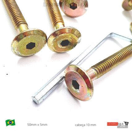 kit Parafuso Allen Cabeça Chata – acompanha a chave allen
