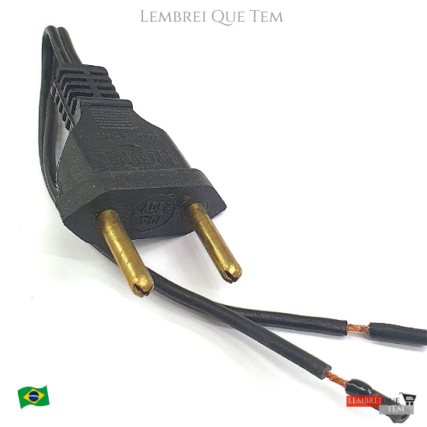 Tomada macho – 10A ( rabicho )