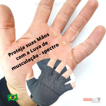Luva de musculação – Preto