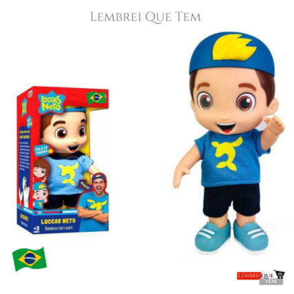 Boneco Luccas Neto Articulado Com Som Fala 14 Frases