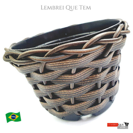 Vaso trancado Cachepot Fibra Sintética plastico resistente – vasinho p decoração