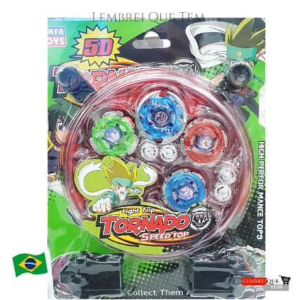 kit Beyblade 5d Tornado Speed Top Arena Metal Fusion