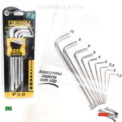 Allen Longa Abaulada – 9 Peças – Startools PRO