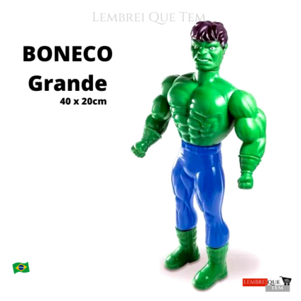 Boneco X-Neon Strong Super Herói 40 Cm – Maralex  – “ hulk ´´