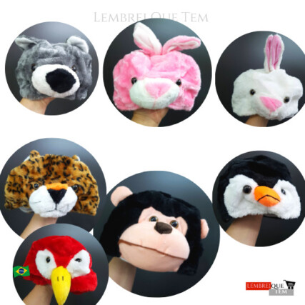 Touca Gorro Animal Bichinhos de Pelúcia para Cosplay – Macaco, Onça, Coelho, Urso, Pássaro e Pinguim