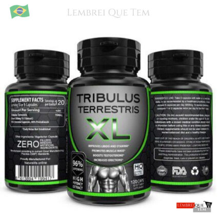 Tribulus Terrestris XL Extrato de Alta Potência 96% Sap 120 Cápsulas 500mg – Naturalife