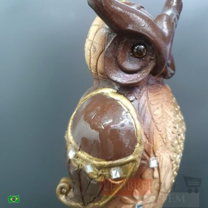 Estatua Enfeite Coruja Estulizada – Altura 28cm