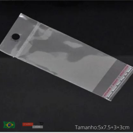 saco solapa 5×7.5 autocolante – embalagem para joias  pequeno