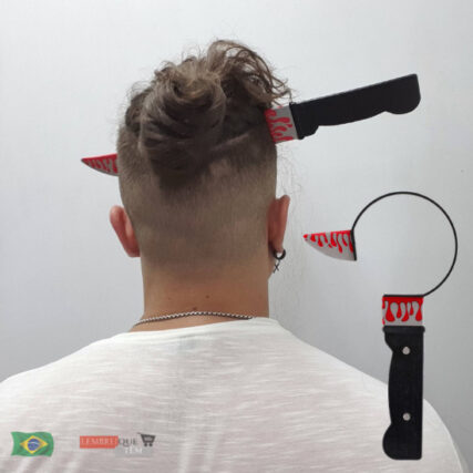 Faca na Cabeça Sangue Terror Festa Fantasia – Arco  para cabelo