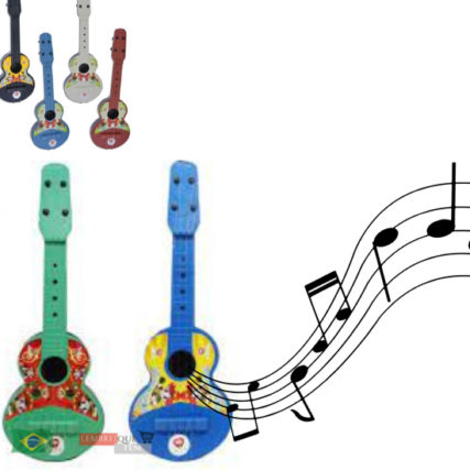 Violinha Violão de Plástico Brinquedo Infantil Instrumento Musical