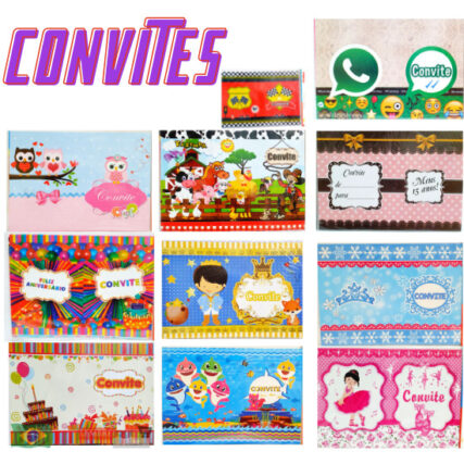 convites de festa aniversário, chá revelação , amizades
