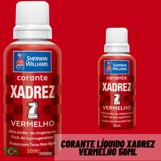 CORANTE LÍQQUIDO XADREZ 50ML - VÁRIAS CORES