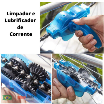 Limpador Lubrificador de Corrente Bike Bicicleta