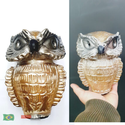 coruja dourada – decoração