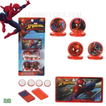 Carimbos Divertidos Homem Aranha 5 Peças spider man