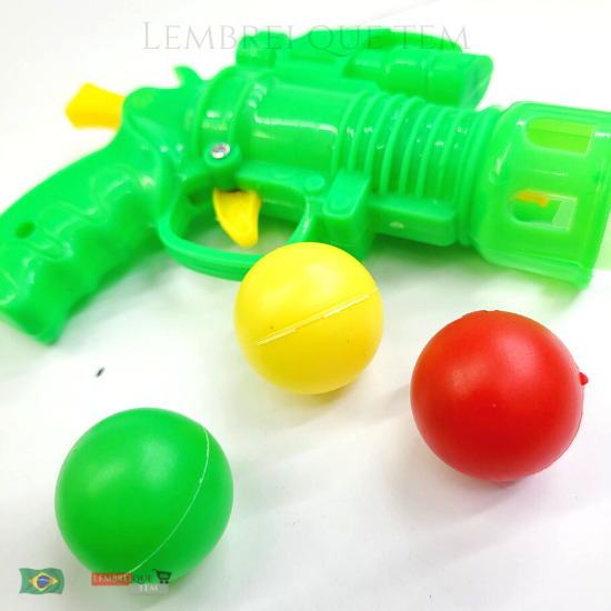 Pistola arma lança bolinha brinquedo arminha - Lembrei Que Tem